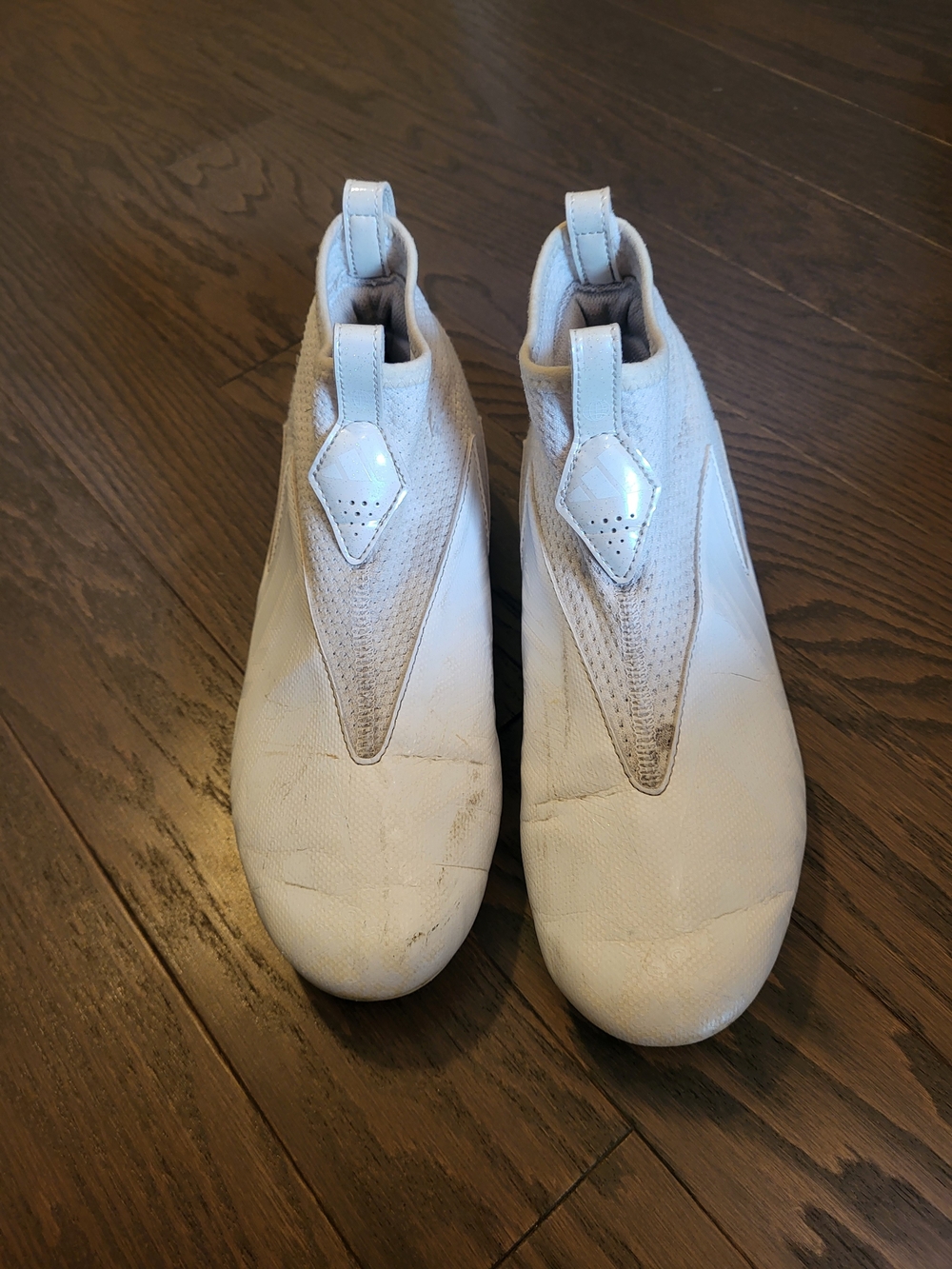 adidas Kids White Slip-On Athletic Shoes